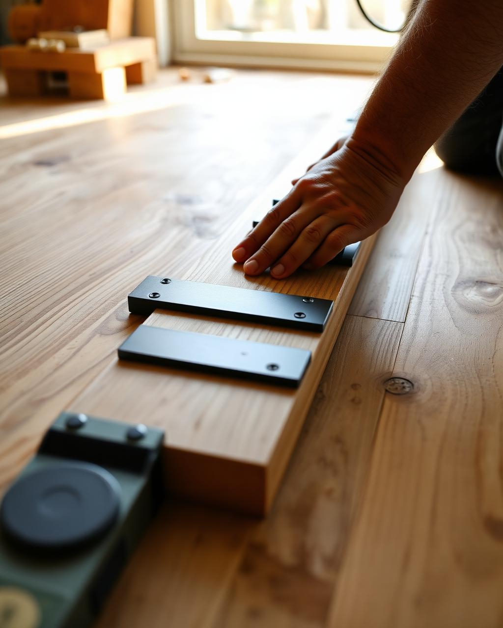 Aplicação de pavimento numa remodelação de apartamento